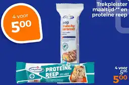 Trekpleister Trekpleister maaltijd en proteïne reep aanbieding