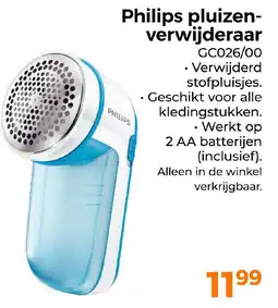 Trekpleister Philips pluizen verwijderaar aanbieding