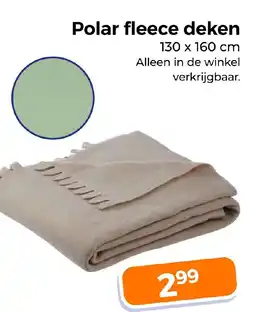 Trekpleister Polar fleece deken aanbieding