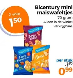 Trekpleister Bicentury mini maiswafeltjes aanbieding