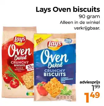 Trekpleister Lays Oven biscuits aanbieding