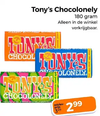 Trekpleister Tony's Chocolonely aanbieding