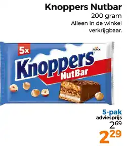 Trekpleister Knoppers Nutbar aanbieding