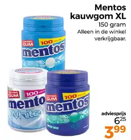 Trekpleister Mentos kauwgom XL aanbieding