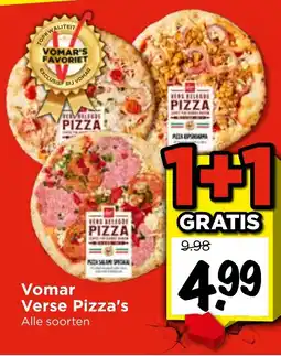 Vomar Voordeelmarkt Vomar Verse Pizza's aanbieding