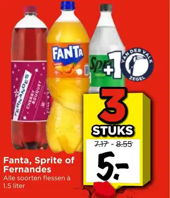 Vomar Voordeelmarkt Fanta, Sprite of Fernandes aanbieding