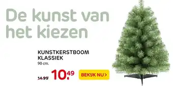 Praxis Kunstkerstboom klassiek 90 cm aanbieding