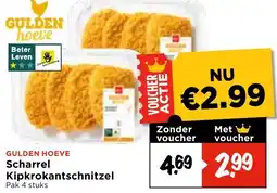 Vomar Voordeelmarkt Scharrel  Kipkrokantschnitzel aanbieding