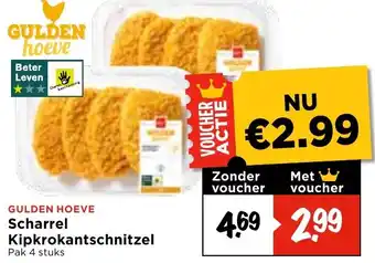 Vomar Voordeelmarkt Scharrel  Kipkrokantschnitzel aanbieding