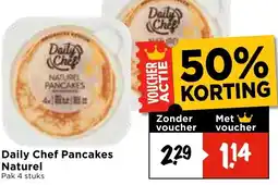 Vomar Voordeelmarkt Daily Chef Pancakes Naturel aanbieding