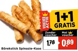 Vomar Voordeelmarkt Börekstick Spinazie Kaas aanbieding