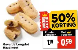 Vomar Voordeelmarkt Gevulde Longdot Hazelnoot aanbieding