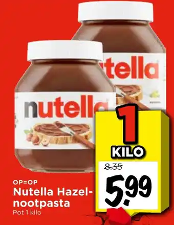 Vomar Voordeelmarkt Nutella Hazel nootpasta aanbieding