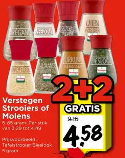 Vomar Voordeelmarkt Verstegen Strooiers of Molens aanbieding