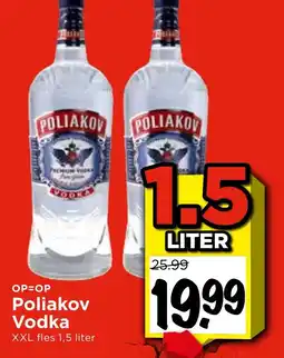 Vomar Voordeelmarkt Poliakov Vodka aanbieding