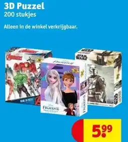 Kruidvat 3D Puzzel 200 stukjes aanbieding