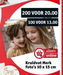 Kruidvat Kruidvat Merk foto's 10 x 15 cm aanbieding