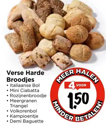 Vomar Voordeelmarkt Verse Harde Broodjes aanbieding