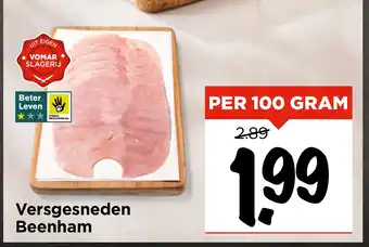 Vomar Voordeelmarkt Versgesneden Beenham aanbieding