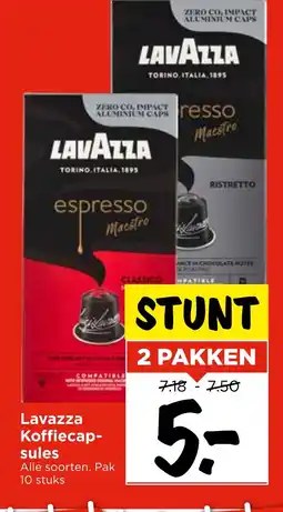 Vomar Voordeelmarkt Lavazza Koffiecap sules aanbieding