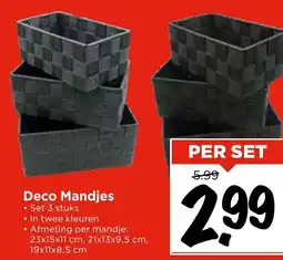 Vomar Voordeelmarkt Deco Mandjes aanbieding