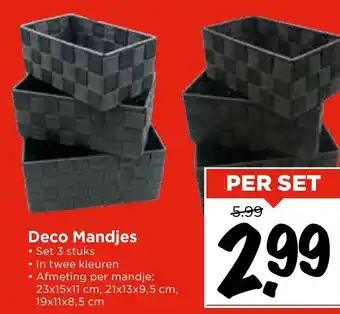 Vomar Voordeelmarkt Deco Mandjes aanbieding