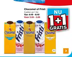 Hoogvliet Chocomel of Fristi aanbieding