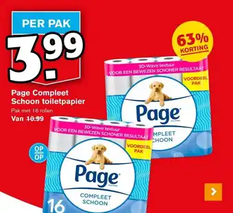 Hoogvliet Page Compleet Schoon toiletpapier aanbieding