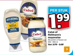 Hoogvliet Calvé of Hellmann's mayonaise aanbieding