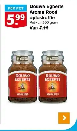 Hoogvliet Douwe Egberts Aroma Rood oploskoffie aanbieding