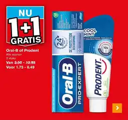 Hoogvliet Oral-B of Prodent aanbieding