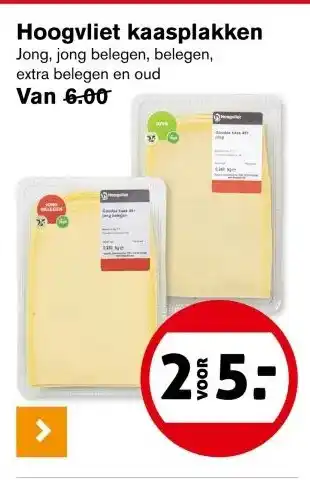 Hoogvliet Hoogvliet kaasplakken aanbieding