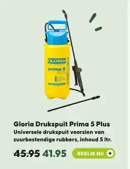 Pets Place Gloria Drukspuit Prima 5 Plus aanbieding