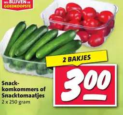 Nettorama Snack komkommers of Snacktomaatjes aanbieding