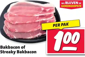 Nettorama Bakbacon of Streaky Bakbacon aanbieding