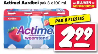 Nettorama Actimel Aardbei aanbieding