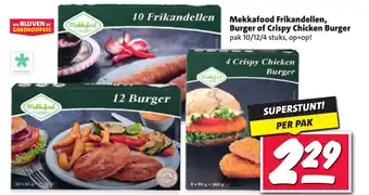 Nettorama Mekkafood Frikandellen, Burger of Crispy Chicken Burger aanbieding