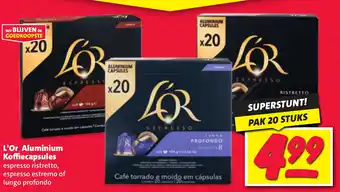 Nettorama L'Or Aluminium Koffiecapsules aanbieding