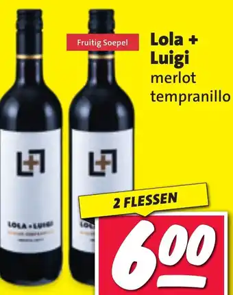 Nettorama Lola + Luigi merlot tempranillo aanbieding