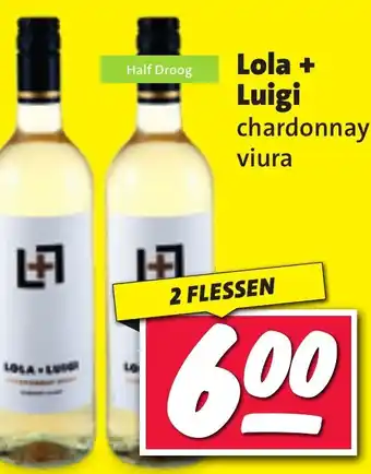 Nettorama Lola + Luigi chardonnay viura aanbieding