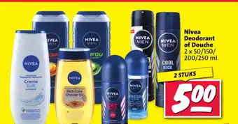 Nettorama Nivea Deodorant of Douche aanbieding