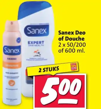 Nettorama Sanex Deo of Douche aanbieding