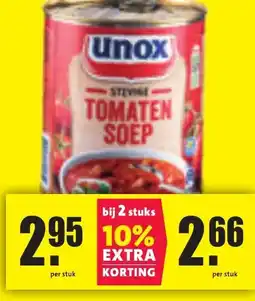 Nettorama Unox tomaten soep aanbieding