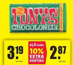 Nettorama Tonys chocolonely aanbieding