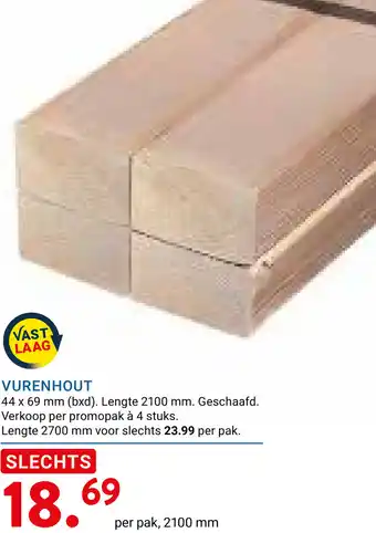 Kluswijs Vurenhout aanbieding