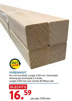 Kluswijs Vurenhout aanbieding