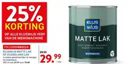 Kluswijs Kluswijs matte lak of zijdeglans lak aanbieding