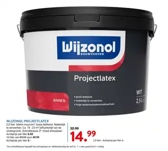 Kluswijs Wijzonol projectlatex aanbieding