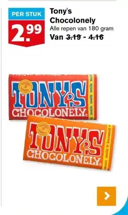 Hoogvliet Tony's Chocolonely aanbieding