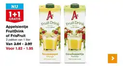 Hoogvliet Appelsientje FruitDrink of FrisFruit aanbieding